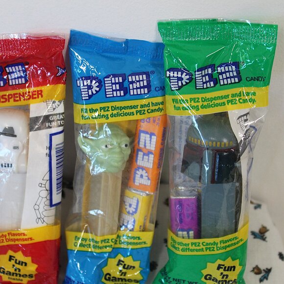 Vintage Star Wars PEZ Set โ 1997 โ Mint in Bags โ Set of 9 โ Collector Gift - Picture 3 of 4